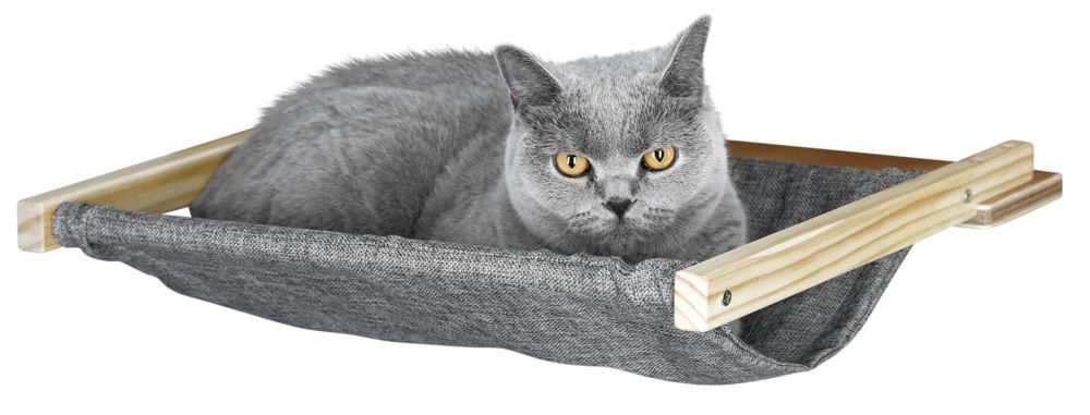 Kerbl Hamaca de pared para gatos Tofana 45x40 cm gris 81544